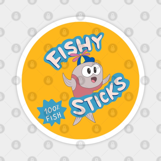 Fishy Sticks - We Bare Bears Magnet by valentinahramov